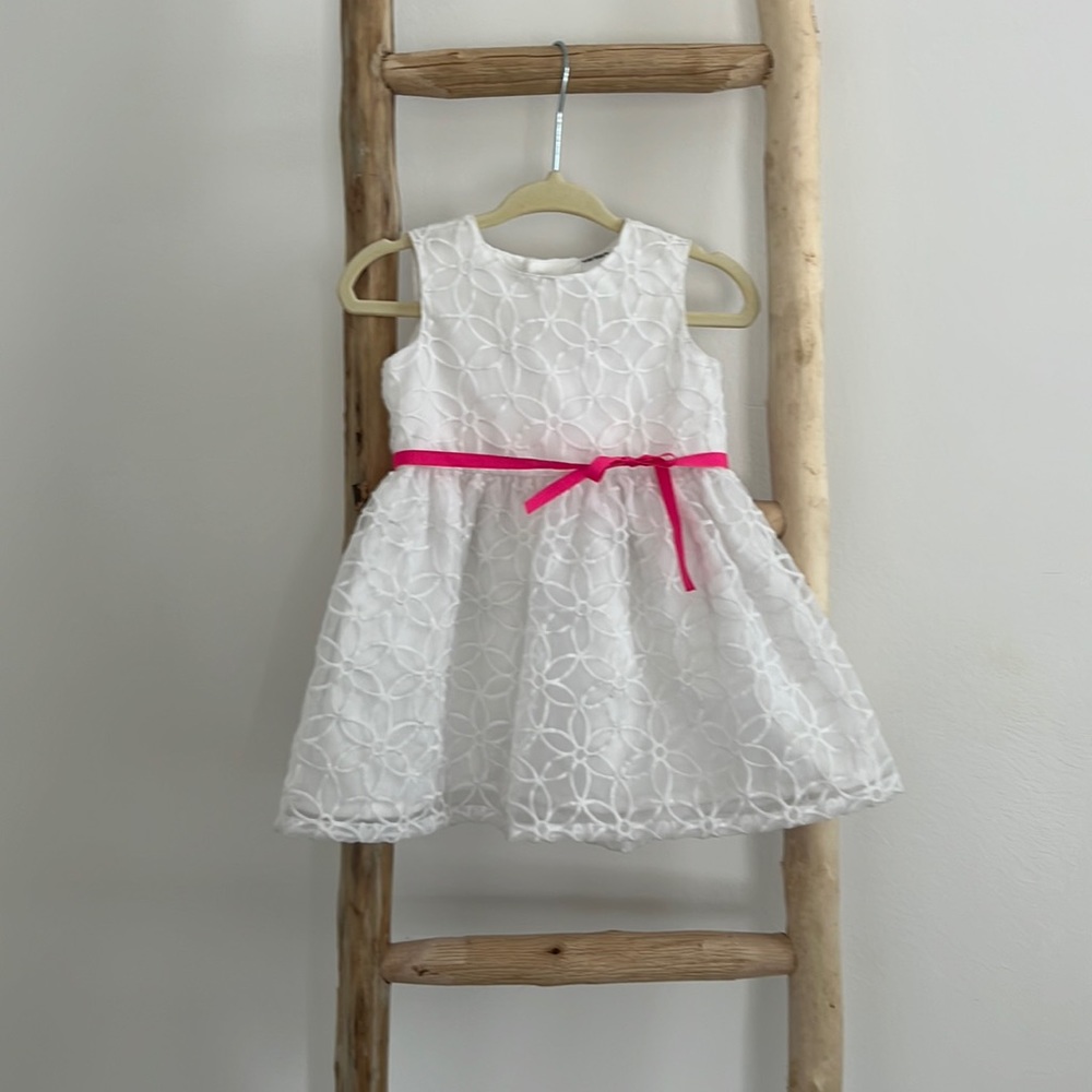 Carters Baby Girls Embroidered Lace Dress Size 6 Months - Picture 1 of 5